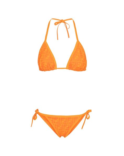 fendi orange bikini|Fendi bathingsuit.